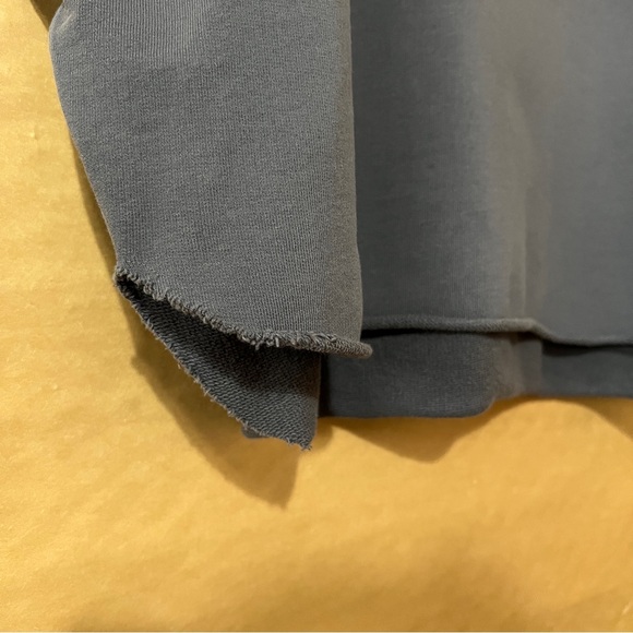 Frank & Eileen | Audrey Funnel Neck Capelet Pullover Sweatshirt Grey One Size - Picture 5 of 8